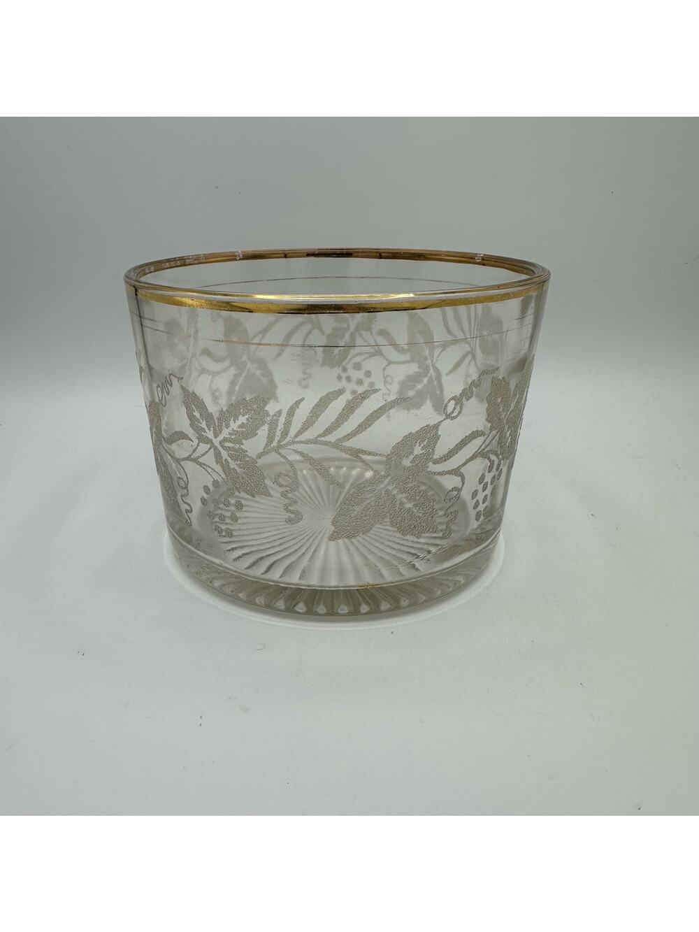 Vintage Bartlett Collins Ice Bucket Cut Base Straight Sides